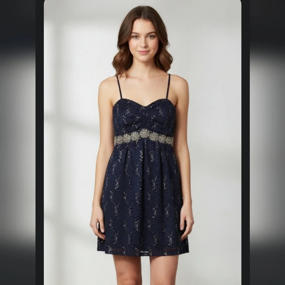 My Michelle beautiful sequin stone key hole dress